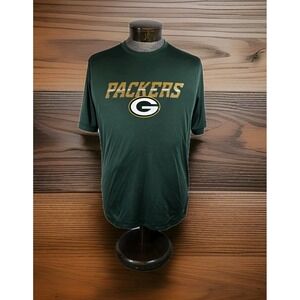 NFL‎ Green Bay Packers T Shirt Mens L Green TX3 Cool Short Sleeve Graphic Print